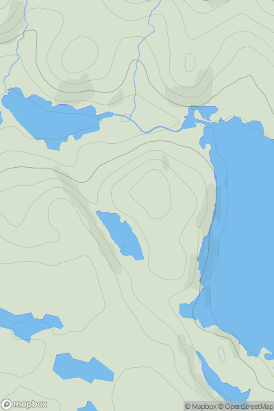 Thumbnail image for Cnoc Loch Allt na h-Airbhe showing contour plot for surrounding peak