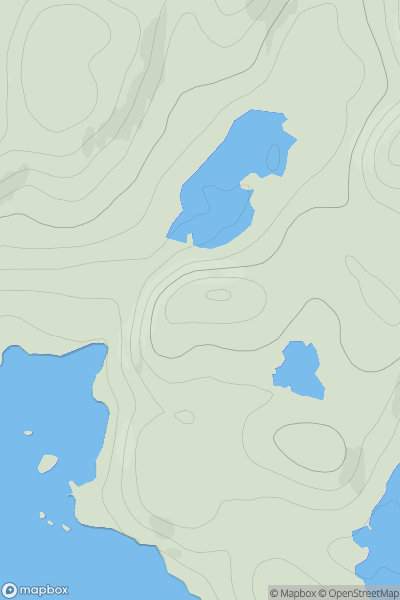 Thumbnail image for Cnoc na h-Eaglaise showing contour plot for surrounding peak