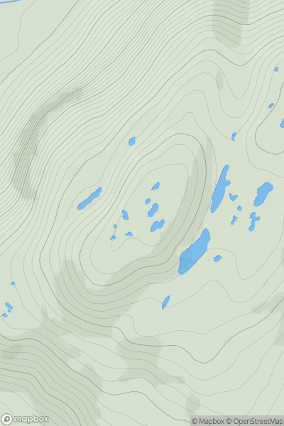 Thumbnail image for Seana Mheallan showing contour plot for surrounding peak