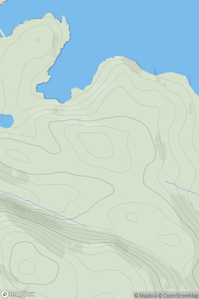 Thumbnail image for Cnoc Falaisge showing contour plot for surrounding peak