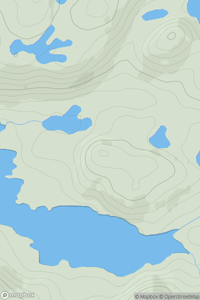 Thumbnail image for Cnoc Portlevorchy showing contour plot for surrounding peak
