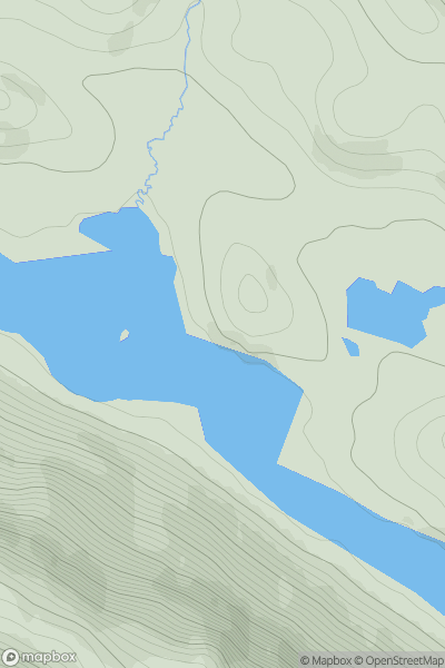 Thumbnail image for Stone Cross Hill showing contour plot for surrounding peak