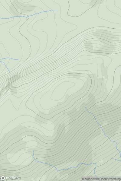 Thumbnail image for Bad a' Chreamha showing contour plot for surrounding peak