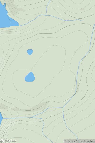 Thumbnail image for Dunan Beag showing contour plot for surrounding peak
