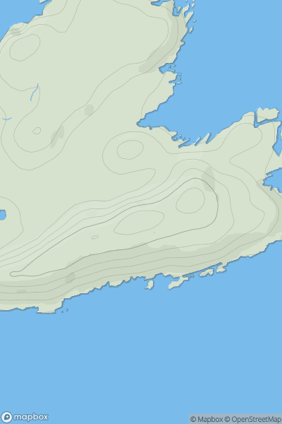 Thumbnail image for An Cleireach showing contour plot for surrounding peak