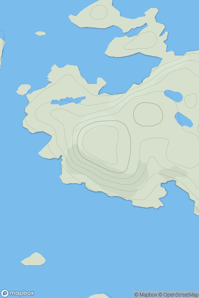 Thumbnail image for Ardmore Point showing contour plot for surrounding peak