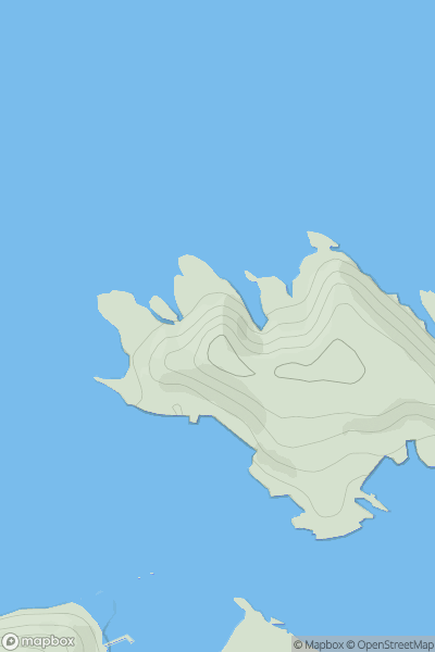 Thumbnail image for Neave Island showing contour plot for surrounding peak