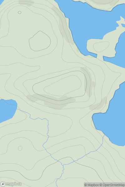 Thumbnail image for Meallard showing contour plot for surrounding peak