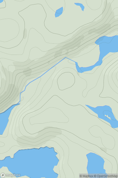 Thumbnail image for Cnoc Duartmore showing contour plot for surrounding peak