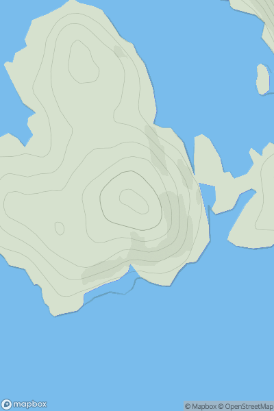Thumbnail image for Calbha Mor showing contour plot for surrounding peak