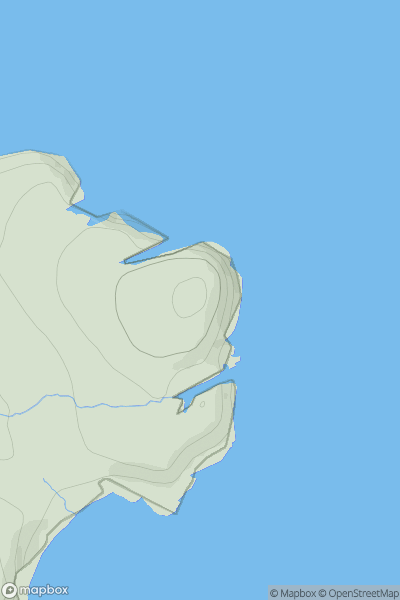 Thumbnail image for Duncansby Head showing contour plot for surrounding peak