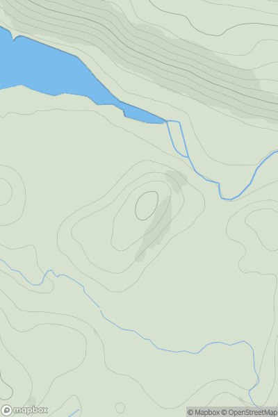Thumbnail image for Creag Pholl showing contour plot for surrounding peak