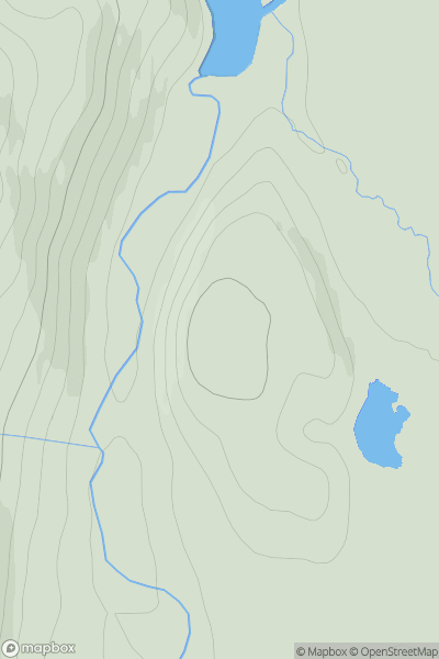Thumbnail image for Cnoc Eilean nan Gall showing contour plot for surrounding peak