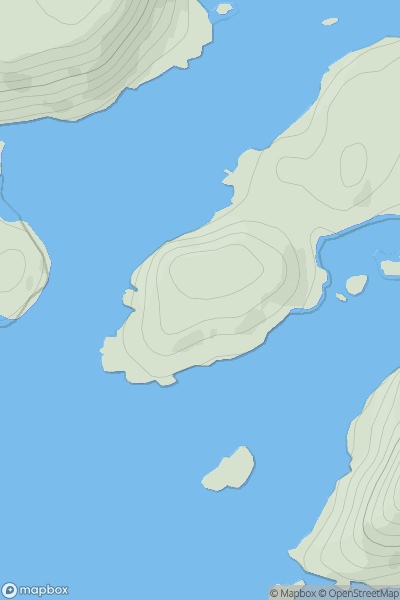 Thumbnail image for Rubha na h-Airde Bige showing contour plot for surrounding peak