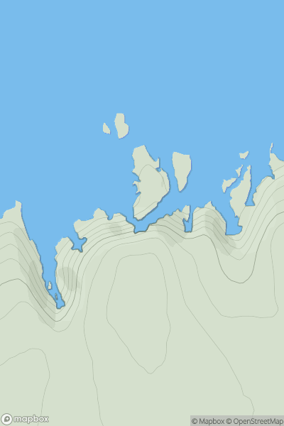 Thumbnail image for Glas-eilean Mor showing contour plot for surrounding peak