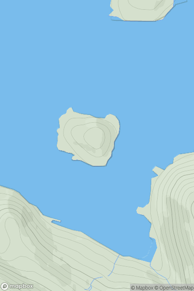 Thumbnail image for Eilean a' Ghamhna showing contour plot for surrounding peak