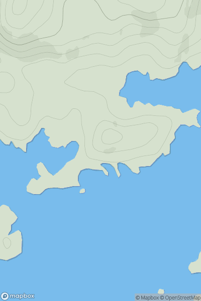 Thumbnail image for Rubha na Faraid showing contour plot for surrounding peak