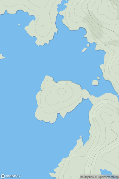 Thumbnail image for Rubha a' Bhrocaire showing contour plot for surrounding peak