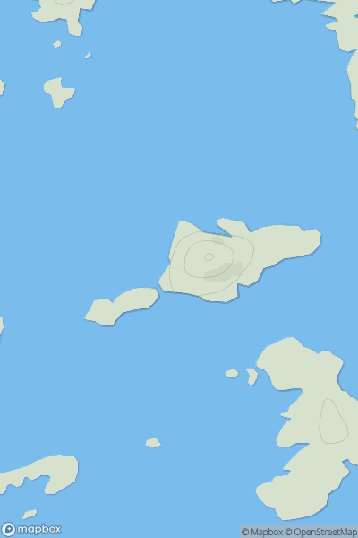 Thumbnail image for Ceannamhor showing contour plot for surrounding peak