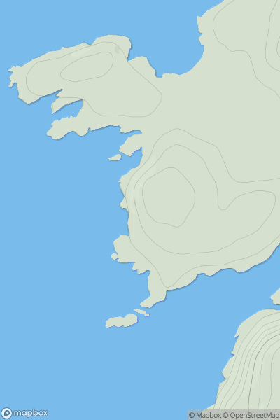 Thumbnail image for An Fharaid Mhor showing contour plot for surrounding peak