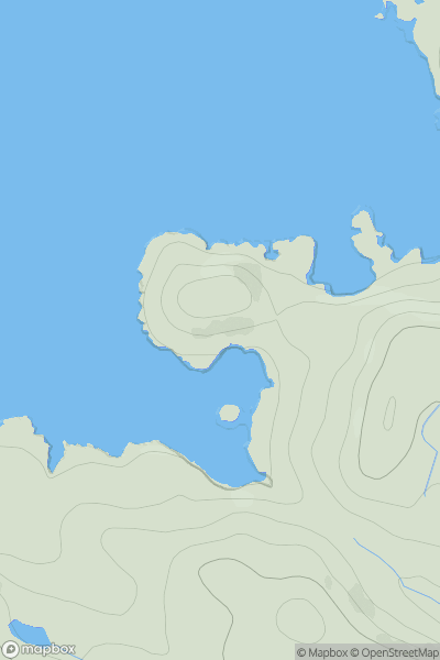 Thumbnail image for Meallan a' Bhuic showing contour plot for surrounding peak