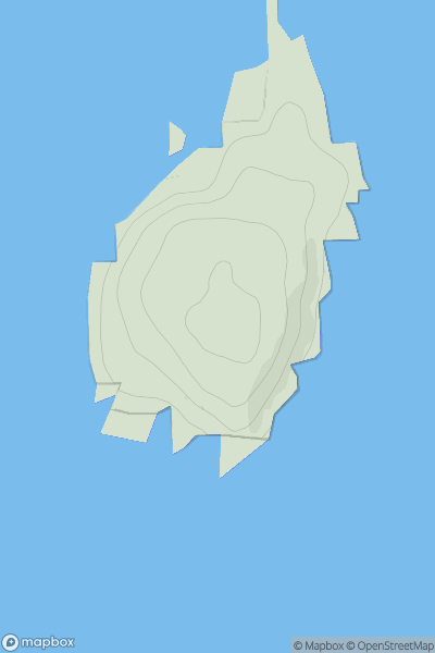 Thumbnail image for Eilean Mullagrach showing contour plot for surrounding peak