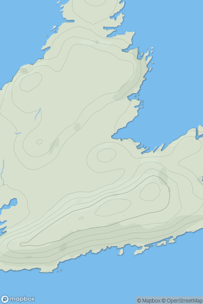 Thumbnail image for An Cleireach North Top showing contour plot for surrounding peak