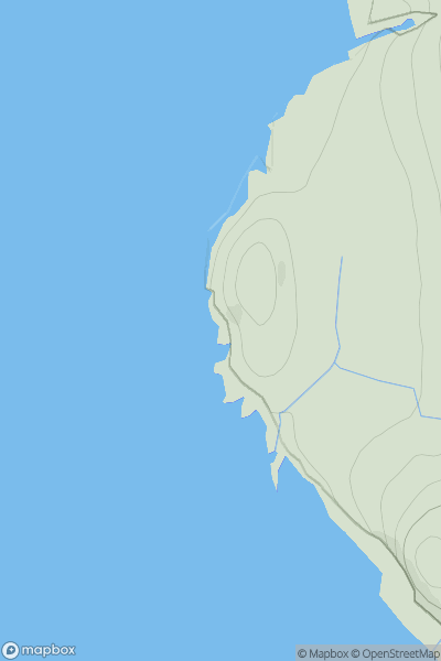 Thumbnail image for Cnoc Uamh Fhreasgil showing contour plot for surrounding peak