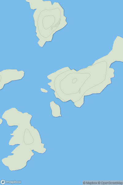 Thumbnail image for Eilean na Bearachd showing contour plot for surrounding peak