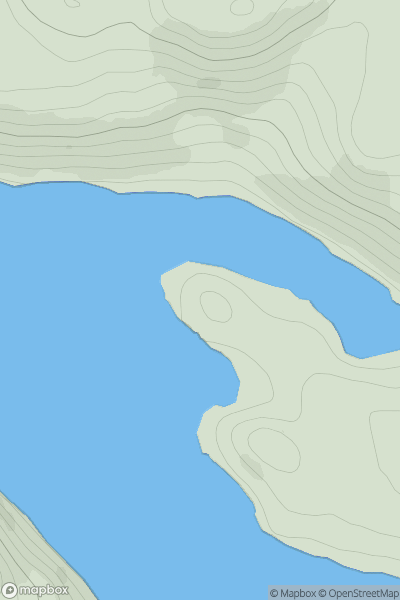 Thumbnail image for Rubha na Cloiche Lomaidh showing contour plot for surrounding peak