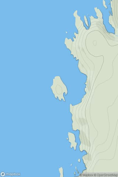 Thumbnail image for Boursa Island showing contour plot for surrounding peak
