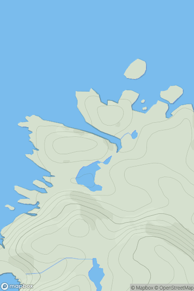 Thumbnail image for Rubha Ruadh showing contour plot for surrounding peak