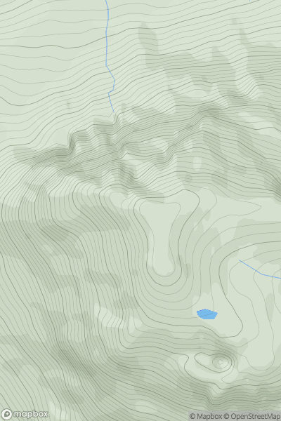 Thumbnail image for Slioch showing contour plot for surrounding peak