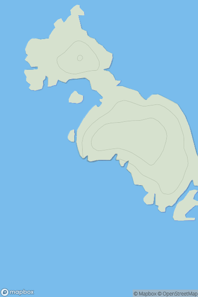 Thumbnail image for Calbha Beag showing contour plot for surrounding peak
