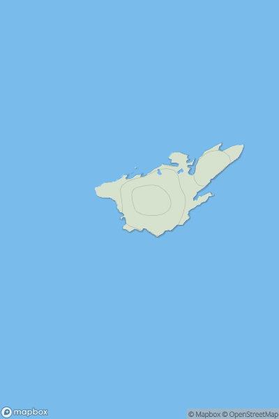 Thumbnail image for Bottle Island showing contour plot for surrounding peak