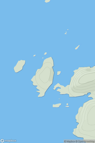Thumbnail image for Eilean na Saille showing contour plot for surrounding peak