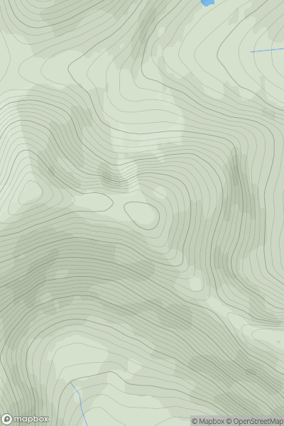 Thumbnail image for Mullach Coire Mhic Fhearchair East Top showing contour plot for surrounding peak