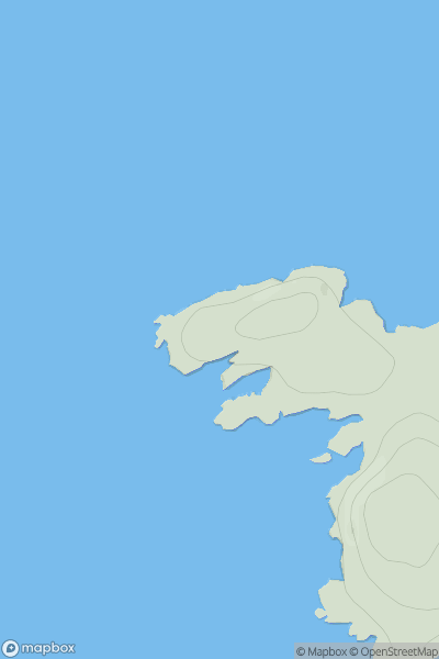 Thumbnail image for An Fharaid Bheag showing contour plot for surrounding peak