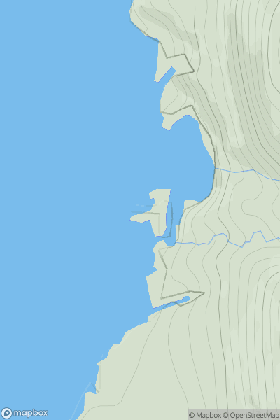 Thumbnail image for Stac Geodha a' Bhathaich showing contour plot for surrounding peak