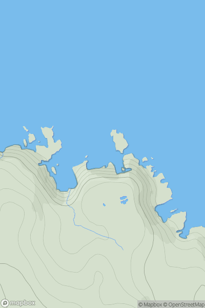 Thumbnail image for Glas-eilean showing contour plot for surrounding peak