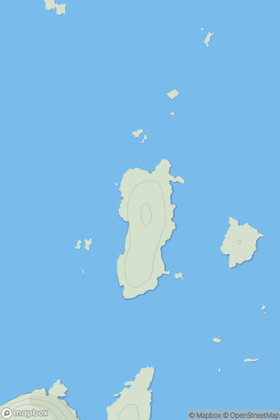 Thumbnail image for Eilean a' Char showing contour plot for surrounding peak