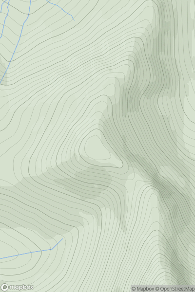 Thumbnail image for Druim Eadar Da Choire showing contour plot for surrounding peak
