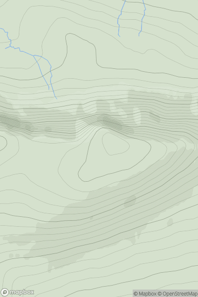 Thumbnail image for Beinn a' Sga showing contour plot for surrounding peak