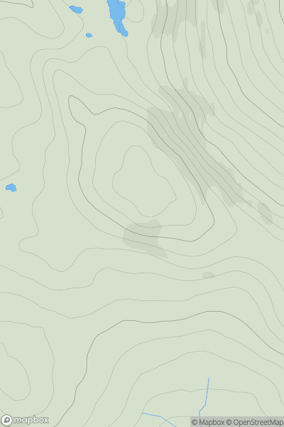 Thumbnail image for A' Mhaol Mhor showing contour plot for surrounding peak