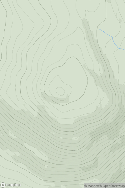 Thumbnail image for Bearraich showing contour plot for surrounding peak