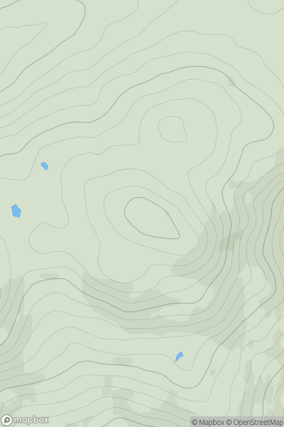 Thumbnail image for Cruach Inagairt showing contour plot for surrounding peak