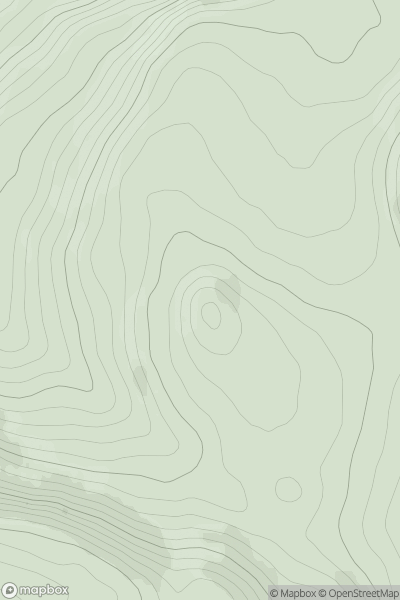 Thumbnail image for Meall nan Capull showing contour plot for surrounding peak