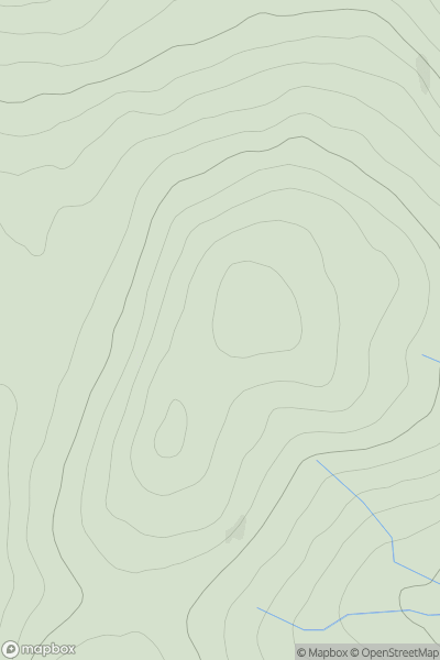 Thumbnail image for Beinn na Gaoithe showing contour plot for surrounding peak