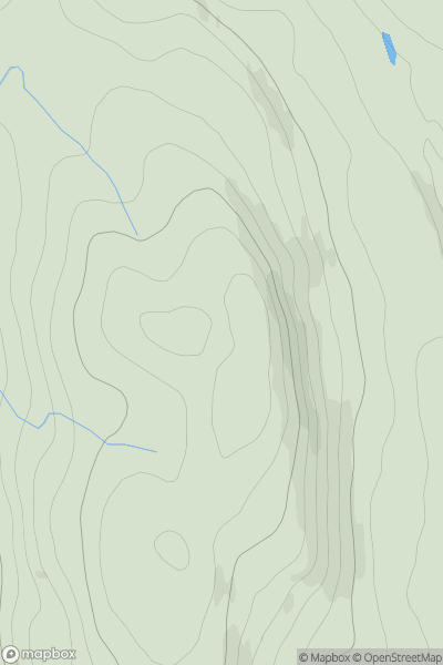 Thumbnail image for Druim an Aonaich showing contour plot for surrounding peak