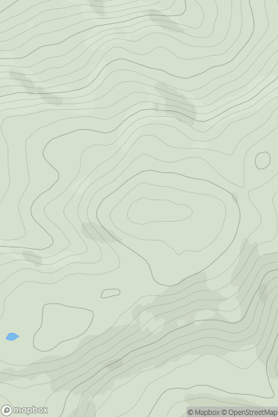 Thumbnail image for Beinn a' Bhainne showing contour plot for surrounding peak